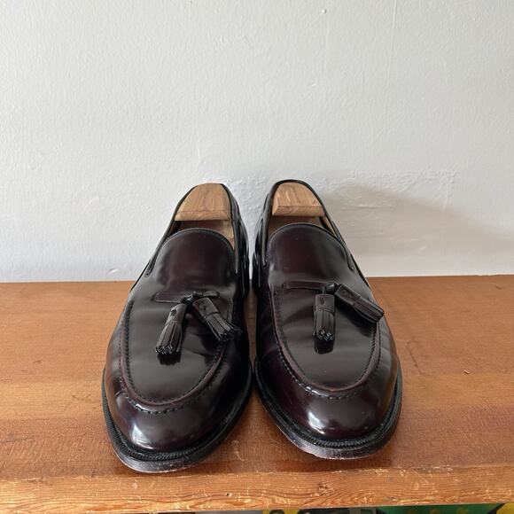 Men’s Johnston & Murphy Tassel Loafers Slip On Oxblood Size 11.5 D/B EUC Leather main image 8